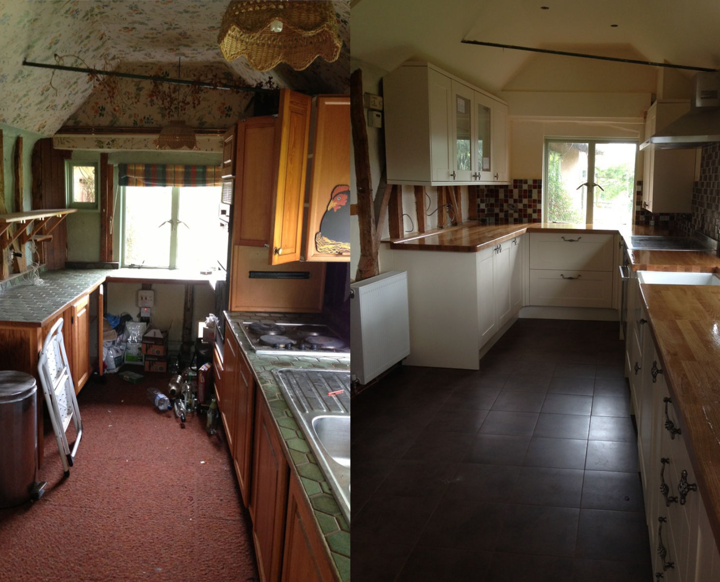 Kitchen fitters in Essex before and after